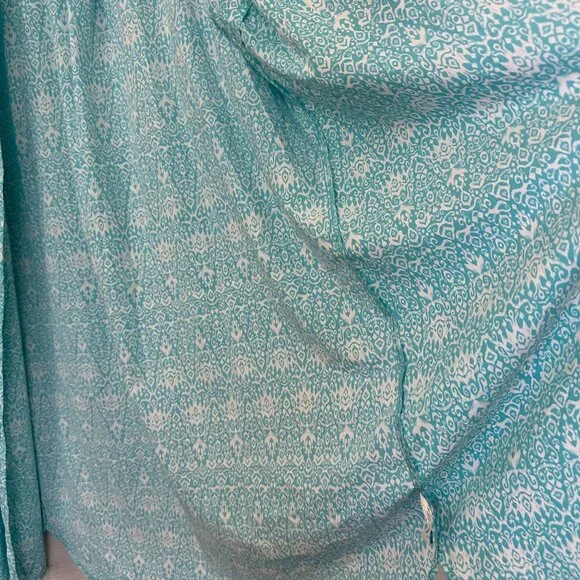 Coolibar Womens UPF Button Up Shirt Dress Size XXL Blue Beach Swim Cover-up - Picture 5 of 12